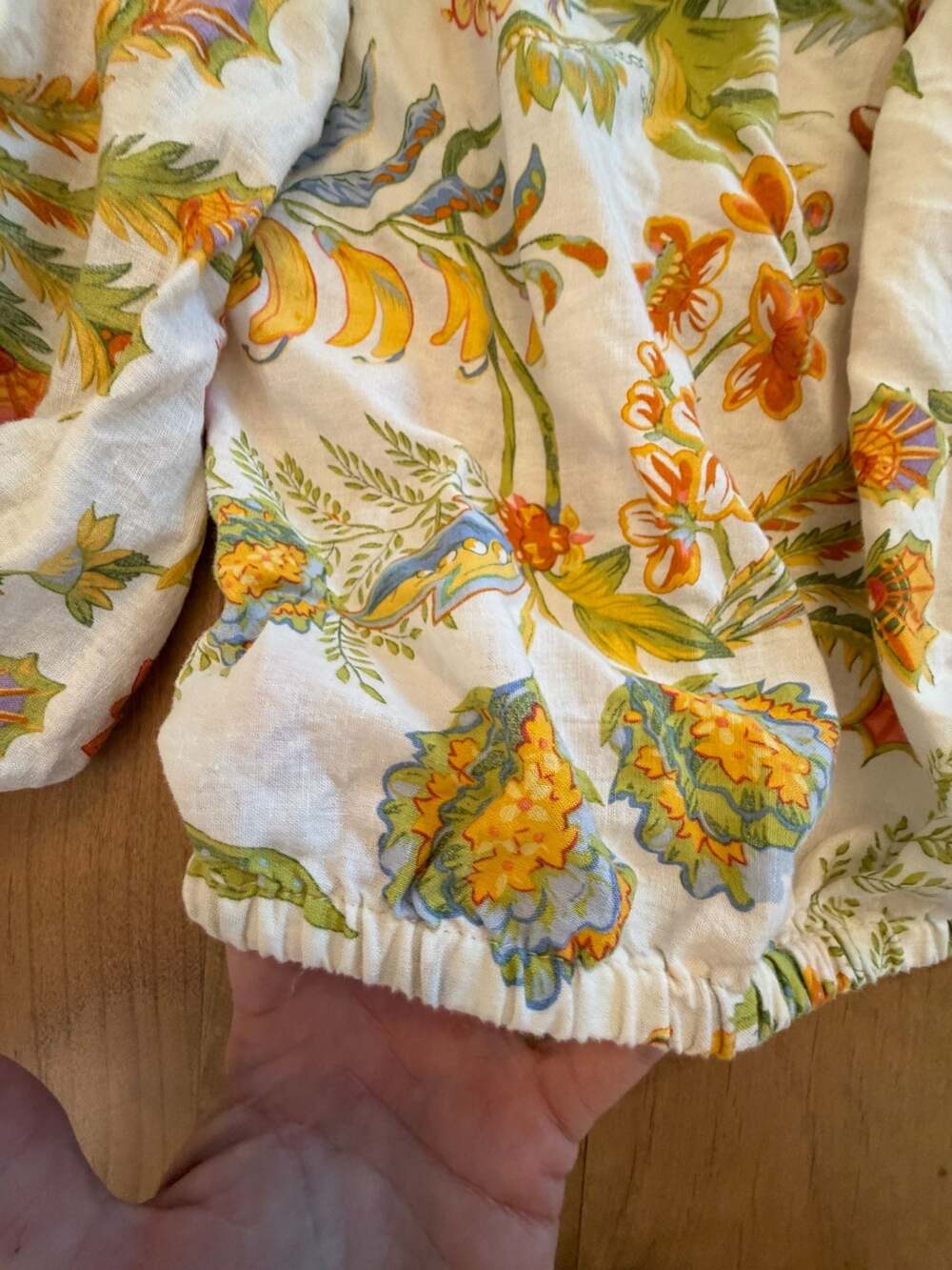 Rachel Zoe Floral Off-The-Shoulder Blouse Size M - Picture 5 of 8